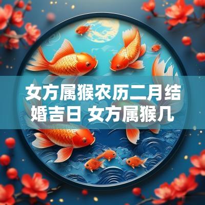 女方属猴农历二月结婚吉日 女方属猴几月结婚
