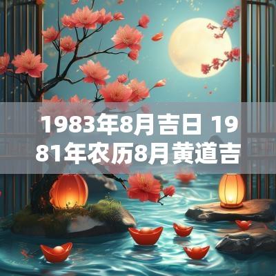 1983年8月吉日 1981年农历8月黄道吉日