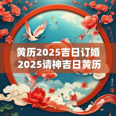 黄历2025吉日订婚 2025请神吉日黄历