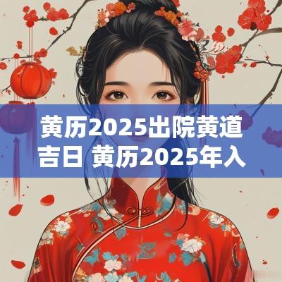 黄历2025出院黄道吉日 黄历2025年入宅黄道吉日查询
