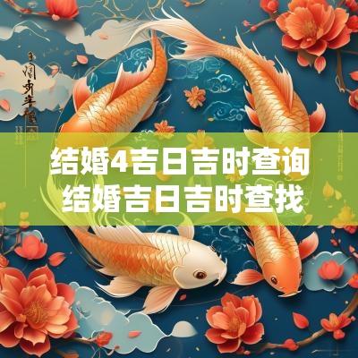 结婚4吉日吉时查询 结婚吉日吉时查找方法