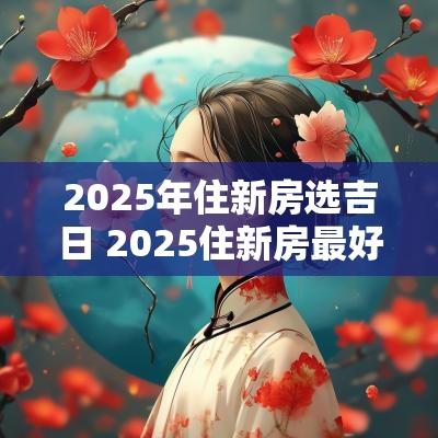 2025年住新房选吉日 2025住新房最好的日子