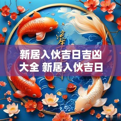 新居入伙吉日吉凶大全 新居入伙吉日查询2025