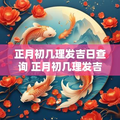 正月初几理发吉日查询 正月初几理发吉日