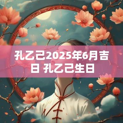 孔乙己2025年6月吉日 孔乙己生日