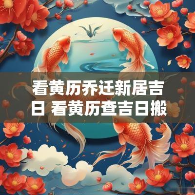 看黄历乔迁新居吉日 看黄历查吉日搬新房