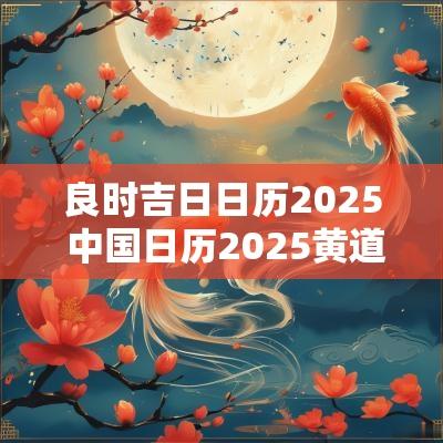 良时吉日日历2025 中国日历2025黄道吉日