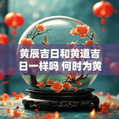 黄辰吉日和黄道吉日一样吗 何时为黄道吉日