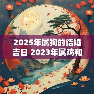 2025年属狗的结婚吉日 2025年属鸡和属牛结婚吉日