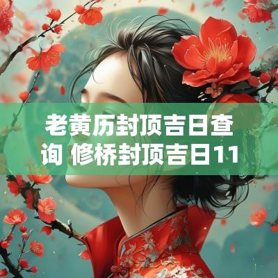 老黄历封顶吉日查询 修桥封顶吉日11月