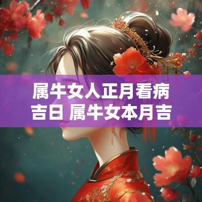 属牛女人正月看病吉日 属牛女本月吉日