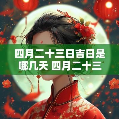 四月二十三日吉日是哪几天 四月二十三是吉日吗