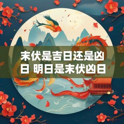 末伏是吉日还是凶日 明日是末伏凶日啥意思