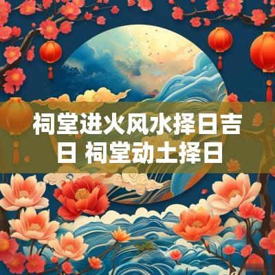 祠堂进火风水择日吉日 祠堂动土择日