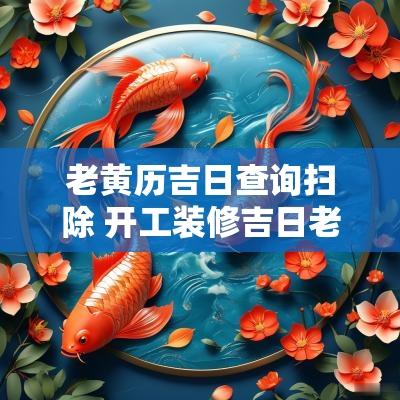 老黄历吉日查询扫除 开工装修吉日老黄历