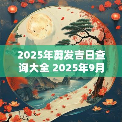 2025年剪发吉日查询大全 2025年9月婚宴吉日查询