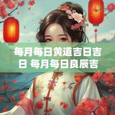 每月每日黄道吉日吉日 每月每日良辰吉时