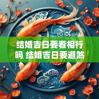 结婚吉日要看相行吗 结婚吉日要避煞