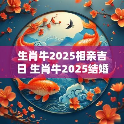 生肖牛2025相亲吉日 生肖牛2025结婚吉日