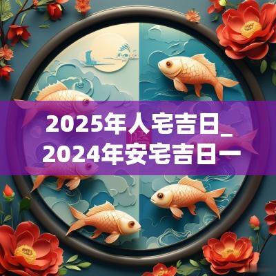 2025年人宅吉日_ 2025年安宅吉日一览表
