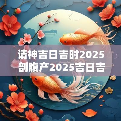 请神吉日吉时2025 剖腹产2025吉日吉时