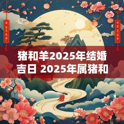 猪和羊2025年结婚吉日 2025年属猪和羊最佳结婚日子