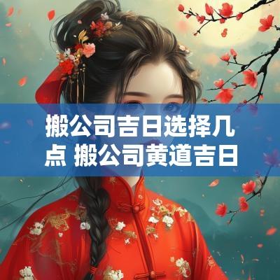 搬公司吉日选择几点 搬公司黄道吉日2025