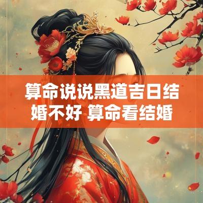 算命说说黑道吉日结婚不好 算命看结婚日子
