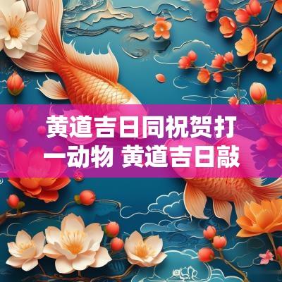 黄道吉日同祝贺打一动物 黄道吉日敲锣打鼓