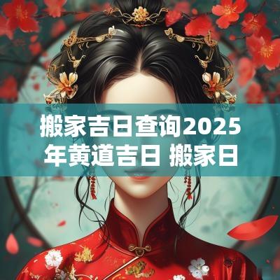 搬家吉日查询2025年黄道吉日 搬家日子2025黄道吉日