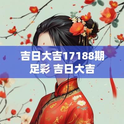 吉日大吉17188期足彩 吉日大吉