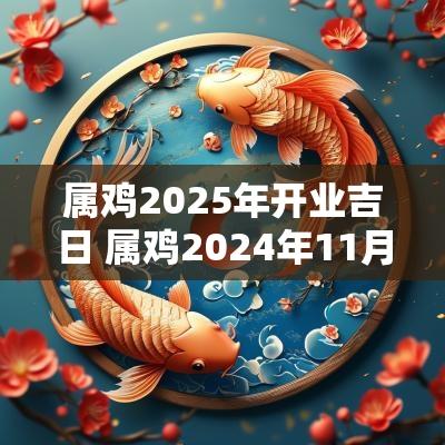 属鸡2025年开业吉日 属鸡2025年11月开业吉日