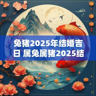 兔猪2025年结婚吉日 属兔属猪2025结婚吉日