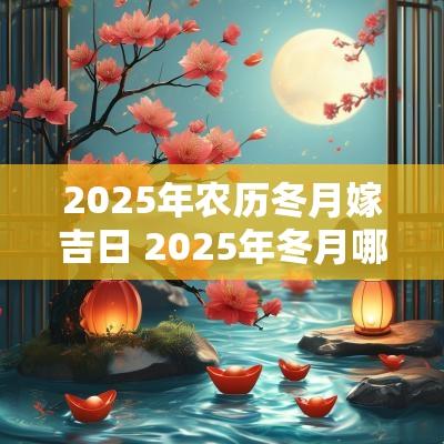 2025年农历冬月嫁吉日 2025年冬月哪天结婚日子最好