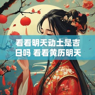 看看明天动土是吉日吗 看看黄历明天日子如何
