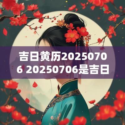 吉日黄历20250706 20250706是吉日吗