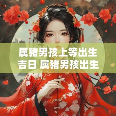 属猪男孩上等出生吉日 属猪男孩出生的最佳时辰