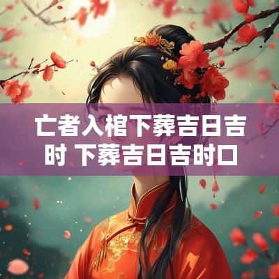 亡者入棺下葬吉日吉时 下葬吉日吉时口诀