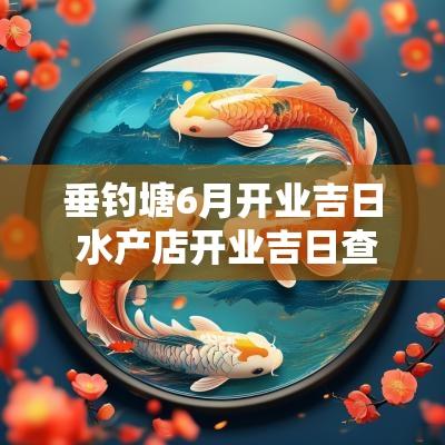 垂钓塘6月开业吉日 水产店开业吉日查询
