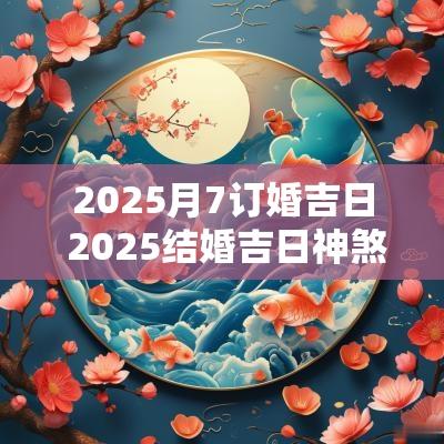 2025月7订婚吉日 2025结婚吉日神煞