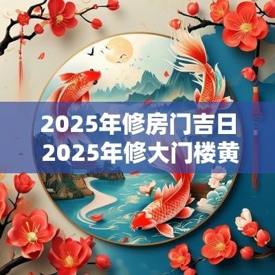 2025年修房门吉日 2025年修大门楼黄道吉日