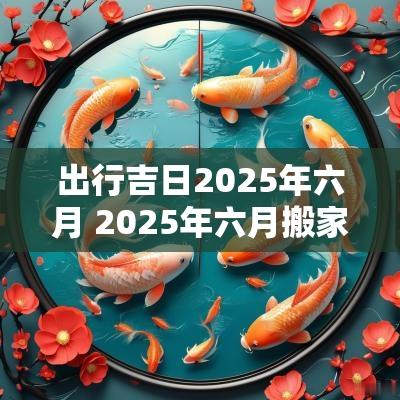 出行吉日2025年六月 2025年六月搬家的吉日