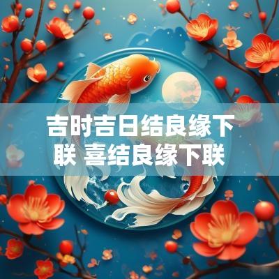 吉时吉日结良缘下联 喜结良缘下联