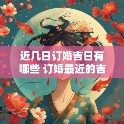 近几日订婚吉日有哪些 订婚最近的吉日