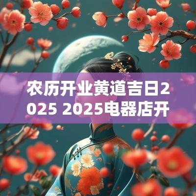农历开业黄道吉日2025 2025电器店开业吉日