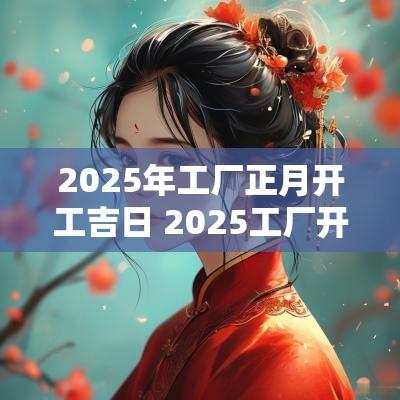 2025年工厂正月开工吉日 2025工厂开工最佳吉日吉时