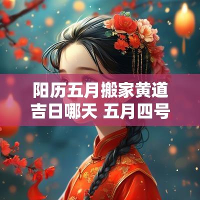 阳历五月搬家黄道吉日哪天 五月四号搬家是黄道吉日吗