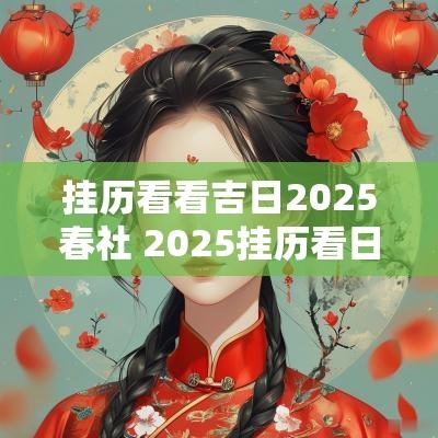 挂历看看吉日2025春社 2025挂历看日子