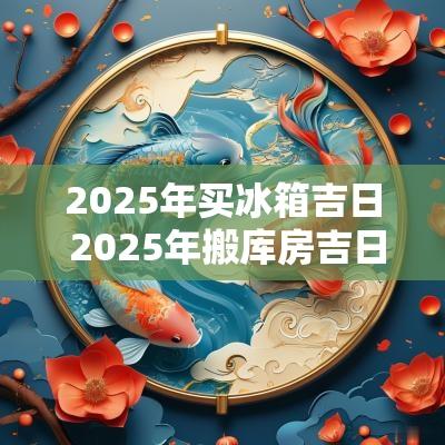 2025年买冰箱吉日 2025年搬库房吉日