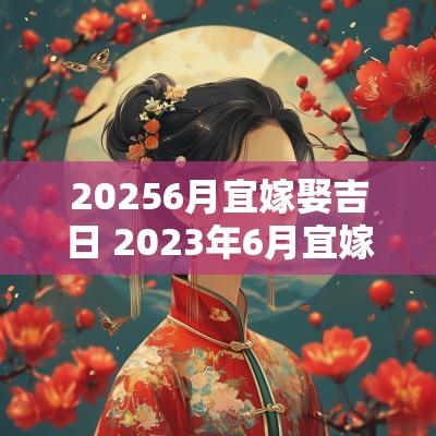 20256月宜嫁娶吉日 2025年6月宜嫁娶黄道吉日